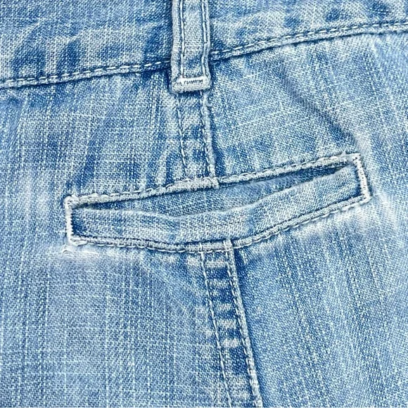 L.L. BEAN Vintage  Women's Denim Jean Skirt Classic Fit Flare Faded Blue Size 12 - Picture 3 of 10